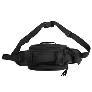 Solid color messenger bag waist bag